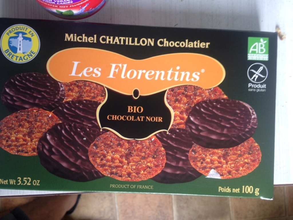 Biscuits bio Florentins chocolat noir Michel Chatillon