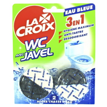 Blocs chasse d'eau 3en1 - Javel + Eau Bleue