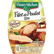 Fleury Filet poulet roti x2 -200g