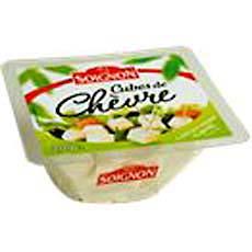 Cubes de fromage de chevre au lait pasteurise SOIGNON, 34%MG, 120g