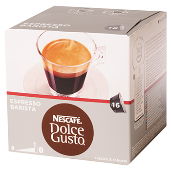 Cafe en dosettes Espresso Barista DOLCE GUSTO, 16 unites, 120g