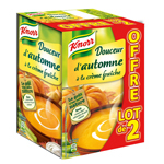Knorr soupe douceur d'automne crème fraiche 2x1l
