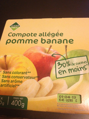 Compote pomme banane allégée 4x100g