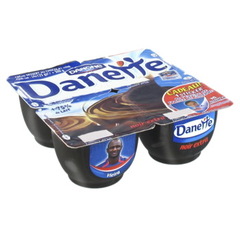 Danette chocolat noir extra 4x125g 