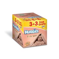 Huggies lingette soft skin rechage 3x64