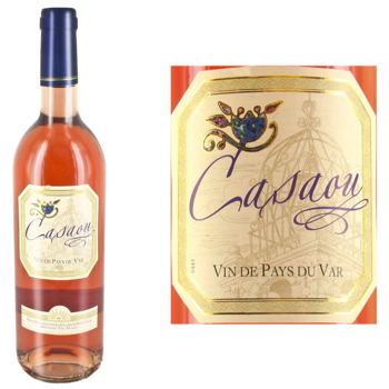 Vin rose de pays du Var Casaou, 75cl