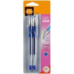 Stylo bille encre gel Gel Tech 0,7mm - bleu, les 2 stylos