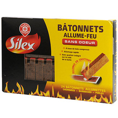 Batonnets allume-feu Silex Sans odeur x24