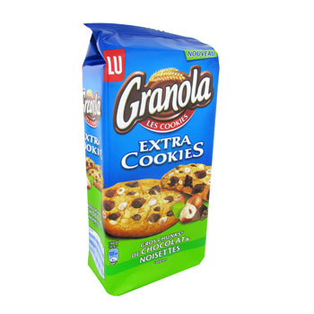 GRANOLA extra Cookies chocolat et noisettes, 184g