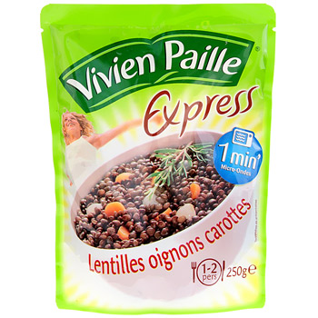 Vivien Paille, Express - Lentilles oignons carottes, le sachet de 250g