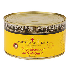 Maitres Occitans confit de canard 4cuisses 1,24kg