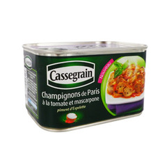 Cassegrain champignons Paris tomate mascarpone piment 380g