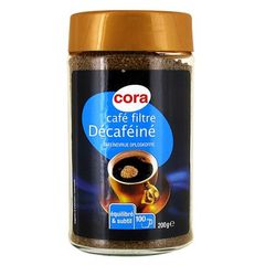 Cafe filtre decafeine soluble