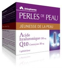Arkopharma Perles de Peau Acide Hyaluronique 150mg + Coenzyme Q10 30 mg 30 Gélules
