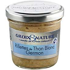 Rillettes de thon blanc germon GROIX ET NATURE, 100g