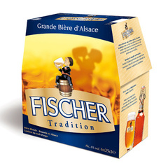 Biere blonde Tradition FISCHER, 6°, 6 x25cl