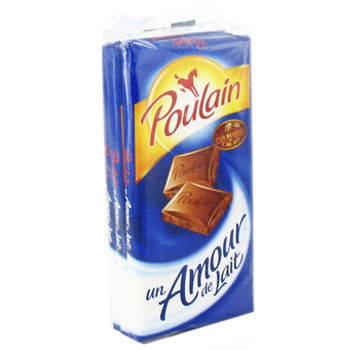 Chocolat au lait Un Amour de Lait POULAIN, 3x100g