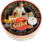 Camembert AOP au lait cru moule a la louche GILLOT Noir, 45%MG, 250g