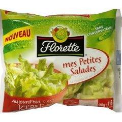 Mes Petites Salades - Laitue iceberg, pret a consommer, le paquet de 90g