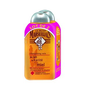 Petit Marseillais shampooing karite miel 2x250ml