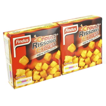 Crousti express - Pommes de terre coupees, rissolees, les 2 boites de 90g