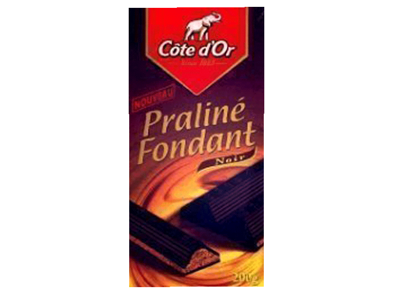 Tablette de Chocolat noir praline