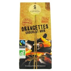 Orangettes chocolat noir bio