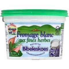 Fromage blanc aux fines herbes Bibeleskaes ALSACE LAIT, 8,3%MG, 500g