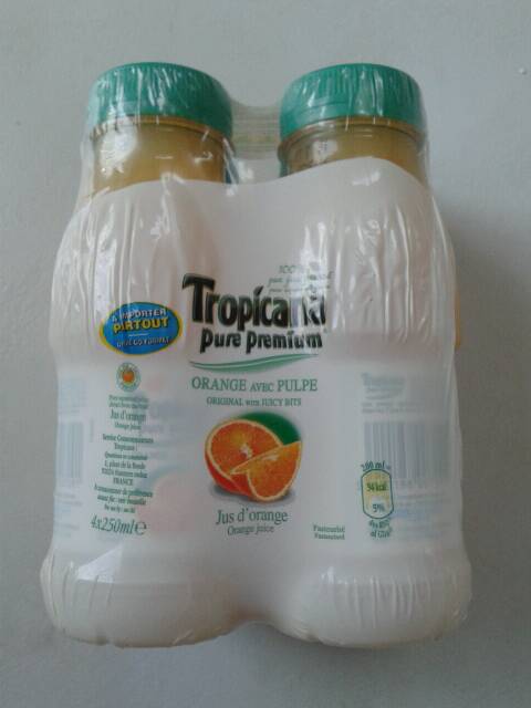 Pur jus d'orange Pure Premium TROPICANA, 4x25cl