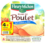 Blanc de poulet Fleury Michon Sel réduit 4 tr - 200g