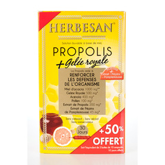 Herbesan-Miel + Gelée Royale + Acérola + Propolis + Pollen + Extrait de Pépins de Pamplemousse - Herbesan - 30...