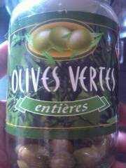 Olives vertes entières 200g