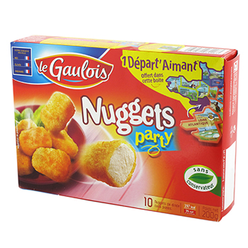 Nugget's Party de dinde LE GAULOIS, 10 pieces, 200g