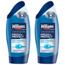 Williams gel douche fresh protect ice fresh 2x250ml