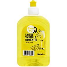 Liquide vaisselle ultra parfum citron BIEN VU, 500ml