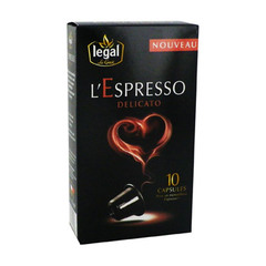 Café L'Espresso Legal Delicato - Capsules x10 50g