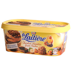 Cremes glacees Chocolat Noisettes facon Rocher