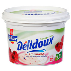 Fromage frais Delidoux 5.5%mg 500g framboise