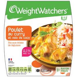 Poulet au curry et noix de coco WEIGHT WATCHERS, 300g
