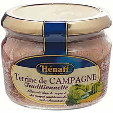 Henaff, Terrine de campagne traditionnelle - 30% de sel, le pot de 180g