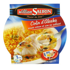 Colin d'Alaska sauce citron riz safrane William Saurin 300g