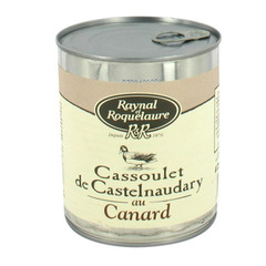 Raynal et Roquelaure, Cassoulet de Castelnaudary au canard, la boite de 840g