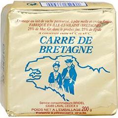 Fromage au lait pasteurise Carre de Bretagne, 24%MG, 200g
