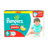 couches baby dry pants taille 6 pampers mega x64