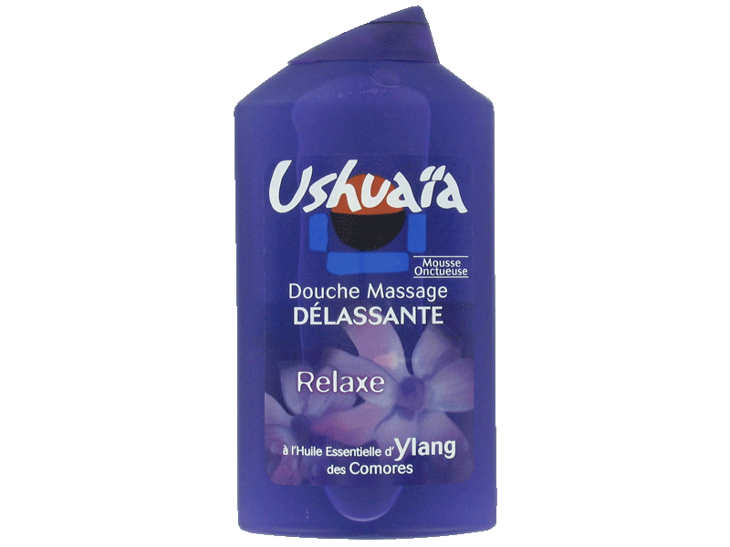 Ushuaia, Douche massage delassante, huile essentielle d'Ylang, Relaxe, le flacon de 250ml