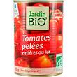 Tomates pelées entières au jus bio JARDIN BIO boîte métal 400g