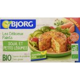 Bjorg Palets Soja Petits Légumes Bio 2 x 100 g