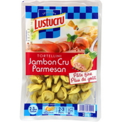 Tortellini jambon cru fromage LUSTUCRU Selection, 250g