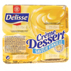 Delisse creme dessert saveur vanille 4 x 125g