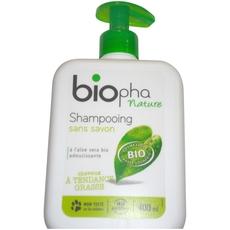 Shampooing bio pour cheveux gras BIOPHA NATURE, 400ml